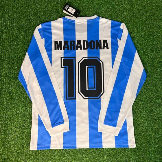 Diego Armando Maradona 1986 Argentina Retro Jersey Trikot Maillot Camiseta Soccer Shirt